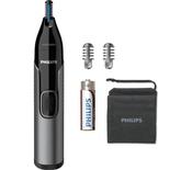 PHILIPS Series 3000 NT3650/16 Wet &amp; Dry Nose, Ear &amp; Eyebrow Trimmer - Black