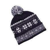 Festive Fairisle Luxury Beanie - Navy image