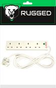 4 Way 2m Surge Protect Extension Lead Rugged