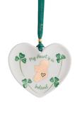 Belleek Classic My Heart is in Ireland Hanging Ornament image