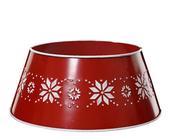 Tree Ring – Red with White Snowflakes 57cm