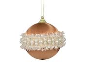 Pearl Bauble – Brown Silk Finish 8cm image