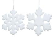 Snowflake Hanging Decoration – White 42cm (2 Assorted Designs) image