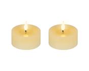 LED Realistic Wick Tealight Candles – Set of 2 (7.5 × 6cm) BO Indoor image
