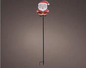 LED Stake Light Metal Santa With Rotating Effect BO Outdoor, Colours/Cool White L.3cm x W.18.2cm x H.76cm image