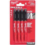 Milwaukee Inkzall Fine Tip Markers - 4pc