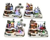 LED Animated Winter Scene – 4 Assorted Designs BO Village scenes image