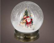 LED Snow Blower Globe – Santa at Tree 22.5cm image