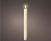 Set of 2 LED Wick Dinner Candles – Indoor Cream indoor dia2.2cm x H.24.5cm Battery Operated image