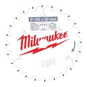 Milwaukee Circular Saw Blade 165mm 24T Circular Saw Blade