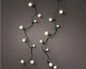 LED White Cherry Lights  Steady Outdoor, Black Cable/Warm White L.900cm 120l image