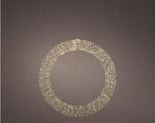 Micro LED Metal Wreath – Silver 116cm 1800l image