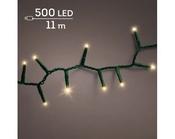 LED Compact Lights  8 Function Twinkle Effect Outdoor, Green Cable/Soft Gold L.1100cm 500L image