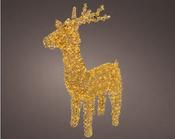 Micro LED Standing Reindeer – 104cm Gold image