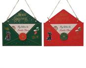 Christmas Dog Envelope Hanging Ornament – Red or Green | Sold Singly image