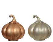 Ocre Gold /Silver Pumpkin glass matt