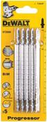 DeWalt HCS Progressor Tooth Jigsaw Blades Pack of 5 T345XF