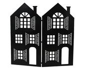 House Iron Black L.1.5Cm X W.166.5Cm X H.160Cm