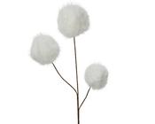 Faux Fur Pom Pom Spray – White 70cm image