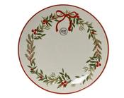 Holly Leaf and Berry Porcelain Dinner Plate 27cm image
