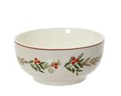 Holly Leaf and Berry Porcelain Bowl 14cm image