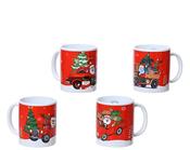 Stoneware Christmas Santa Mug –(4 Assorted)