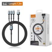 LDNIO 3-in-1 Lightning Cable
