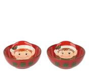 Christmas Elf Bowl – Red | 2 Assorted Design D.15cm image