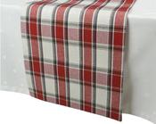 Tablerunner Cotton Rectangular, Green/Red, L.150cm image