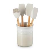Le Creuset Utensil Jar With 4 X Craft Tools Meringue