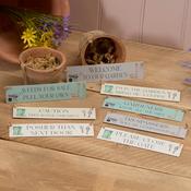 Metal Illustrated Garden Signs 8 Asstd Sayings
