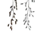 Natural Snow-Washed Pinecone Garland – 130cm image