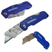 Faithfull FAITKLBN Folding Lock Back Utility Knife XMS24UTILITY