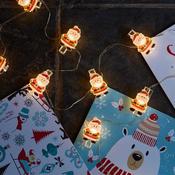 10 ClipCard Santa String Lights BO image