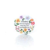 Bright And Beautiful Ceramic Coaster Grandma Set of 4 in Box 10x10cm image