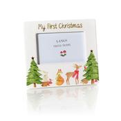 Childrens Winter Wonderland Picture Frame My First Christmas 18x20cm image