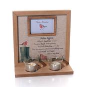 Robins Appear When Loved Ones Are Near Wood Framed Double Te 22x9x23.5cm image