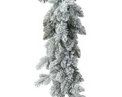 Aspen Garland Snowy Glitter Indoor, Green/White D.25 cm x L.270 cm image