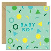 BBunny Baby Boy Shape Card