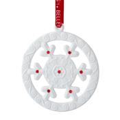 Belleek Snowflake Ornament W7.8cm x L8.5cm image