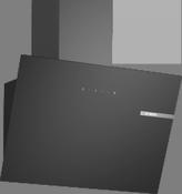 Bosch Series 2 60cm Wall-Mounted Cooker Hood – Black Glass | DWK65DK60B image
