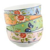 Aynsley Cottage Garden Set of 4 Mixed Cereal Bowls