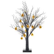Black Light Up Pumpkin Tree 67cm