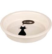 Ceramic Cat Bowl | White