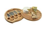 Cheese Board Set - Timber effect 4 Knife image
