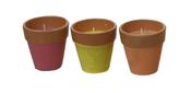Citronella Candle Wax Terracotta Pot