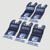 Faithfull 32mm Multi-Tool Speed Edge Blades 5pk | XMS26MULTI5 image