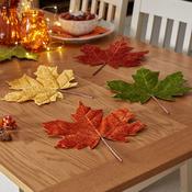 Faux Autumn Leaves  4Pk