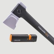 Fiskars Splitting Axe and Sharpener | 1075433 image