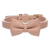 Flamingo Dog Collar Nela with Bow Tie - Pink image